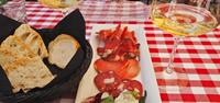 Antipasto and wine in Italy