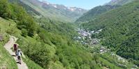 Walking above the village of Bareges in the Pyrenees