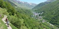 Walking above the village of Bareges in the Pyrenees