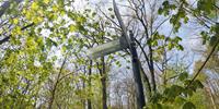 Berlin Wall Trail signs are 3.6m high, same height as the Berlin Wall was.