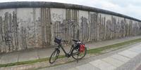 An original section of the Berlin Wall, on the Berliner Mauerweg