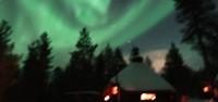 Blurry example of Northern Lights
