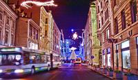 City centre of Ljubljana at Christmas