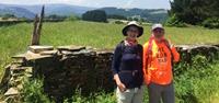 Dana with guide Jorge on Best of the Camino