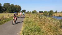 Cycling along canal Amsterfam to Bruges