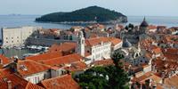 Old Town of Dubrovnik with views of Lockram and the Adriatic Sea