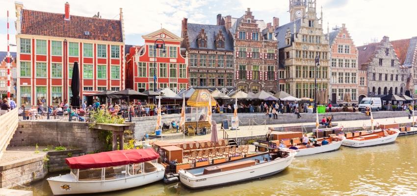 Colourful Ghent in Belgium