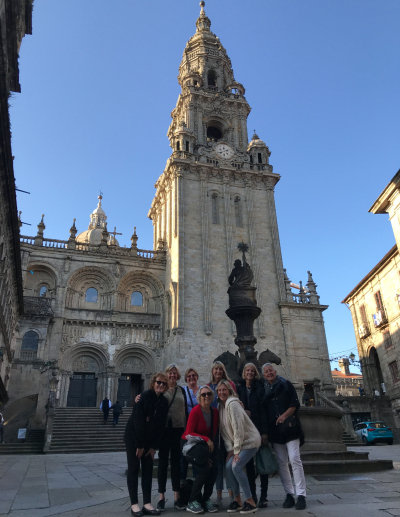 Group photo at Santiago de Compostela