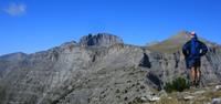 Hiker on Mount Olympus