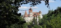 Views of Bran Castle when walking in Romania