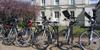 Hybrid bikes used in the Loire Valley, France