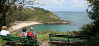 Admiring Fermain Bay, Guernsey