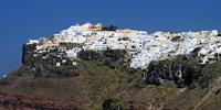 The beautiful village of Oia, Santorini, provides romantic views