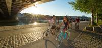 Cycling on the Rhone Cycle Path