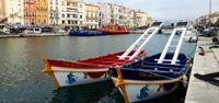 Rowboats in Sete, France