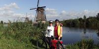 UTracks travellers at Kinderdijk windmills