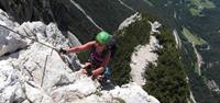 The Via Ferrata 'iron ways' in the Dolomites