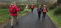 Walk & Write group walking fro Sarria to Santiago