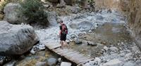 Walking through Samaria Gorge in Crete