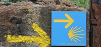 Road sign on Camino de Santiago in Portugal-UTracks Travel
