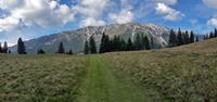 Looking out over the Piatra Craiului Mountains on a Transylvania holidays - UTracks