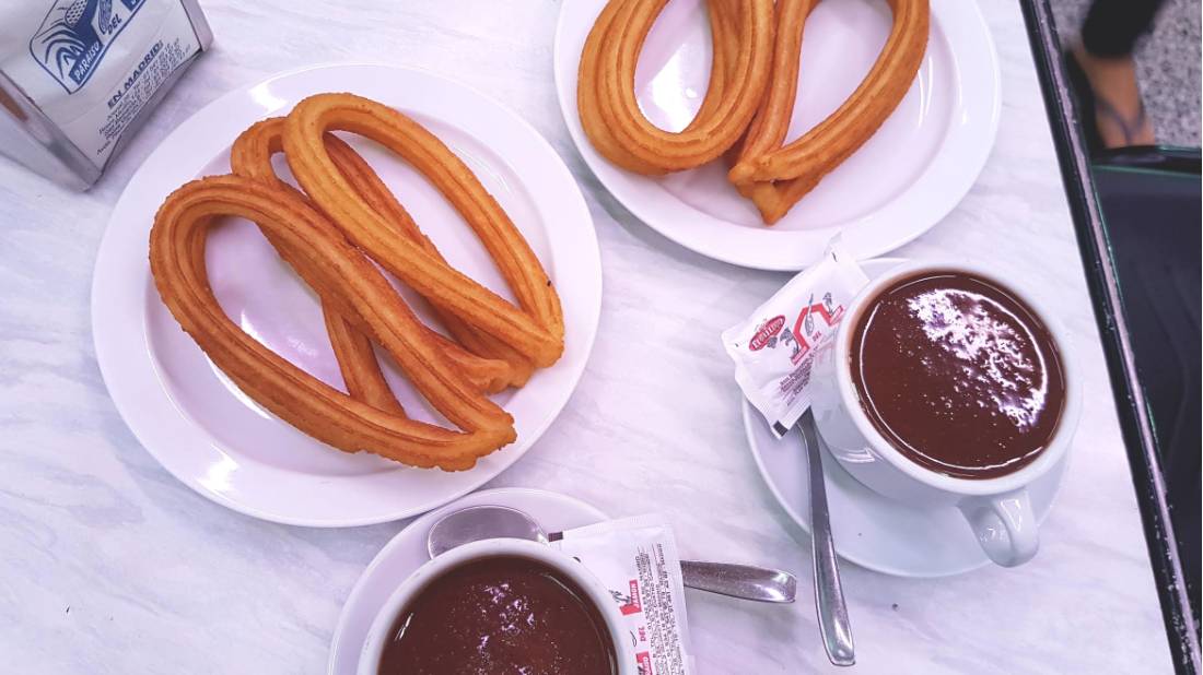 Crisp, sweet and simple. Chocolate con churros is served just about everywhere in Spain |  <i>Angela Parajo</i>