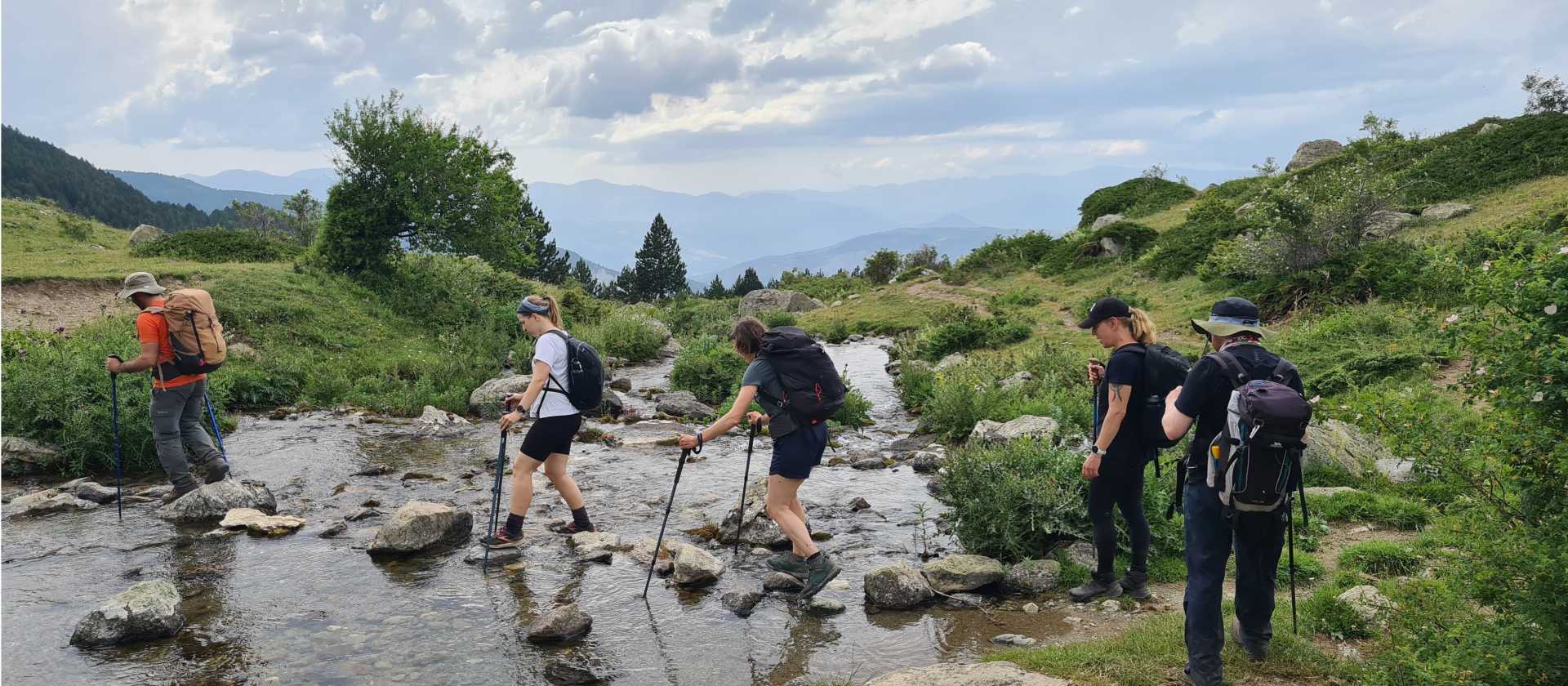 stream crossing on the High Scardus Trail
