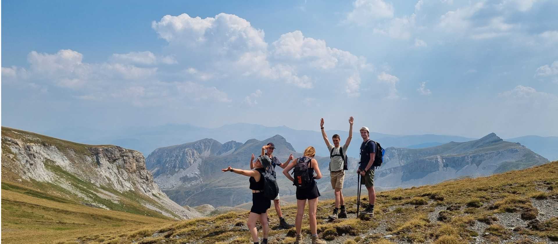 High up on the Scardus trail in Albania