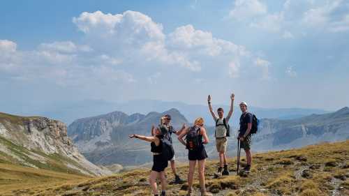 High up on the Scardus trail in Albania