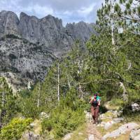 Ascending towards the border with Albania on the Peaks of the Balkans trail | Kate Baker