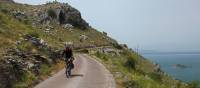 Scenic cycling while on the Croatia to Albania Coastal Cycle