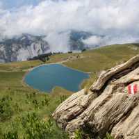 Alpine lake on the High Scardus Trail Albania
