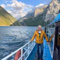 Dramatic landscapes of Lake Koman from a local ferry | Kate Baker