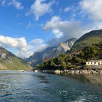 View from the ferry on Lake Koman | Kate Baker