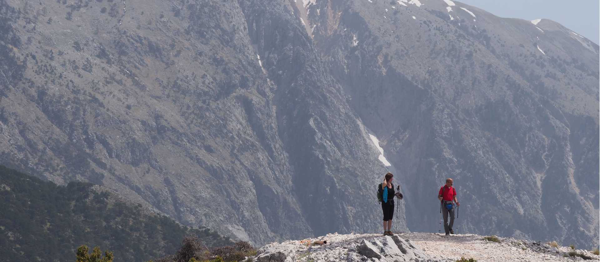 Walking the high trails in Llogara National Park