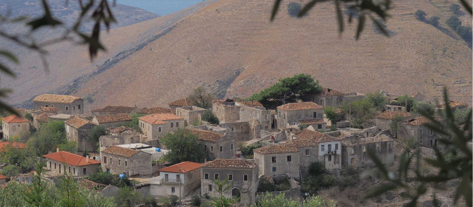 Qeparo, a well-preserved historic village on the Albanian Riviera known for its stone houses
