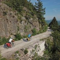 Exploring the old roads on the Croatia to Albania Coastal Cycle