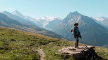 Gorgeous views from the alpine trail