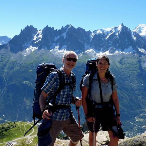 Yet another stunning vista on the Tour du Mont Blanc.  C'est Magnifique!