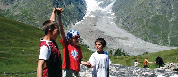 Walking in the Alps around Mont Blanc