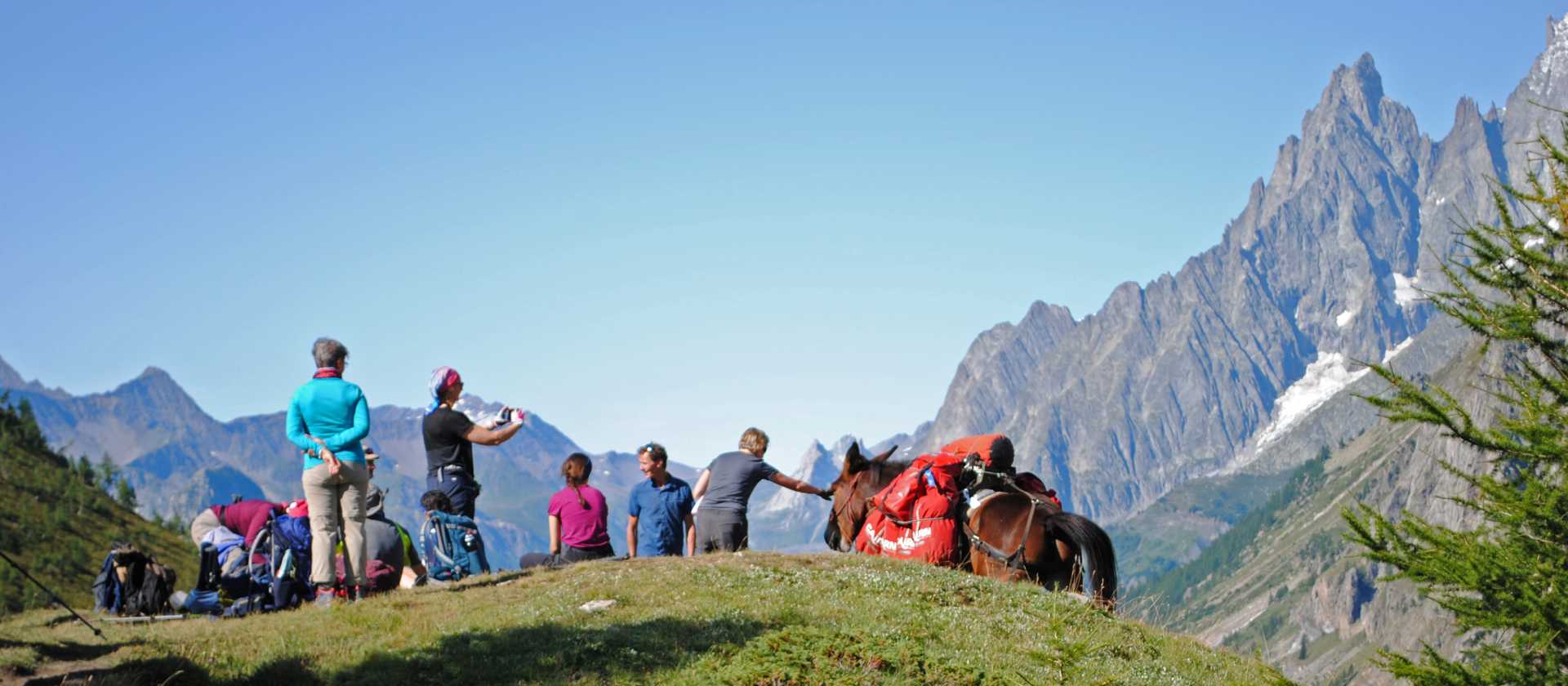 Taking a break to enjoy the views of the Val Ferret | Ryan Graham