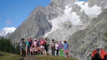 Group photo on the Tour du Mont Blanc