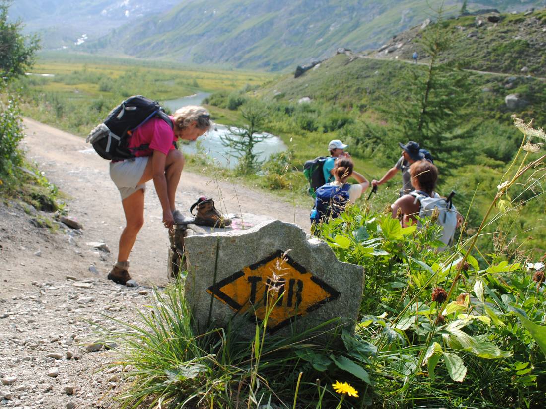 Tour Du Mont Blanc Route Marker |  <i>Ryan Graham</i>