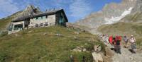 Group descending from Elisabetta refuge on the Italian side of Mont Blanc | Jac Lofts