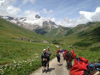 Ascending the Valley of the Glaciers to the Col de la Seigne on the French Italian border |  <i>Kate Baker</i>