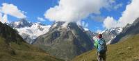 Views of Freney Pillar on the Tour du Mont Blanc | Sarah Hunt