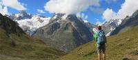 Views of Freney Pillar on the Tour du Mont Blanc | Sarah Hunt