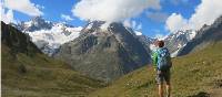Views of Freney Pillar on the Tour du Mont Blanc |  <i>Sarah Hunt</i>