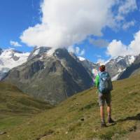 Views of Freney Pillar on the Tour du Mont Blanc | Sarah Hunt