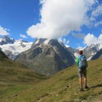 Views of Freney Pillar on the Tour du Mont Blanc | Sarah Hunt